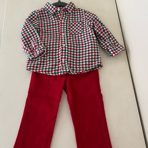 Red & Green Outfit